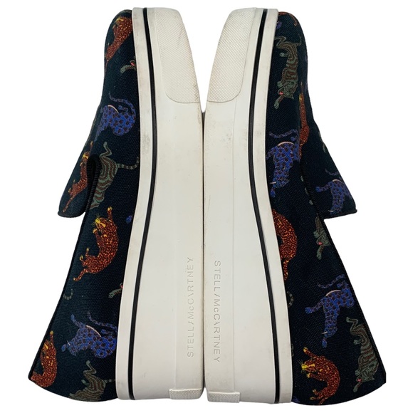 Stella McCartney Black Binx Crouching Cat Platform Loafers Size EU 39 Runs Small - Picture 6 of 10